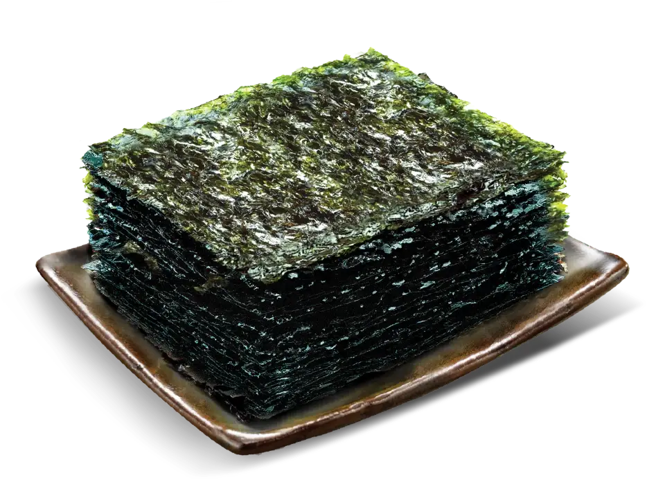 Stack of roasted nori sheets