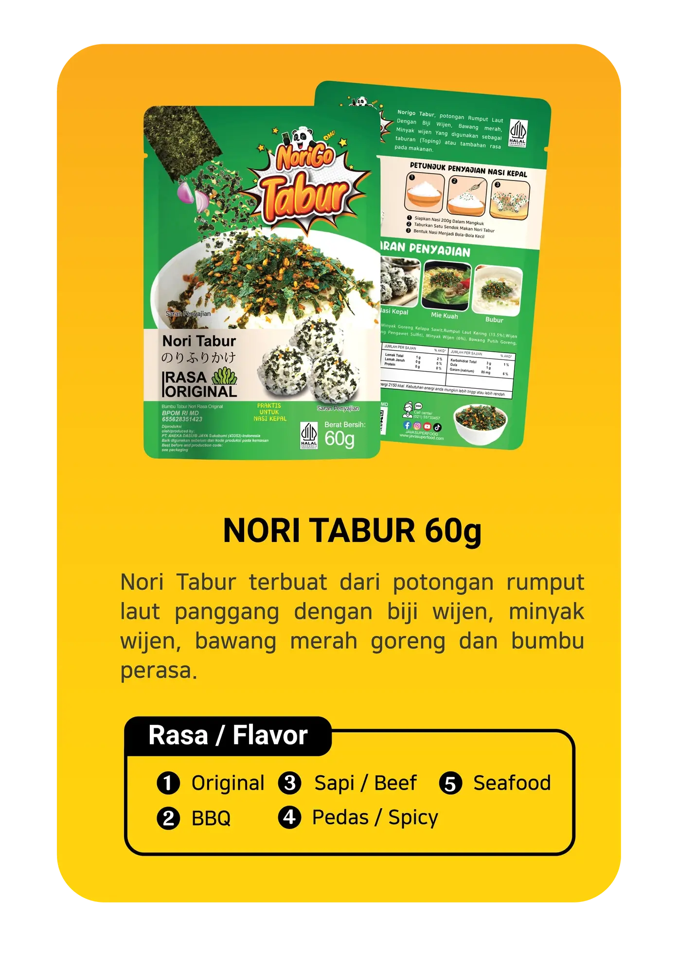 Nori Tabur 60g