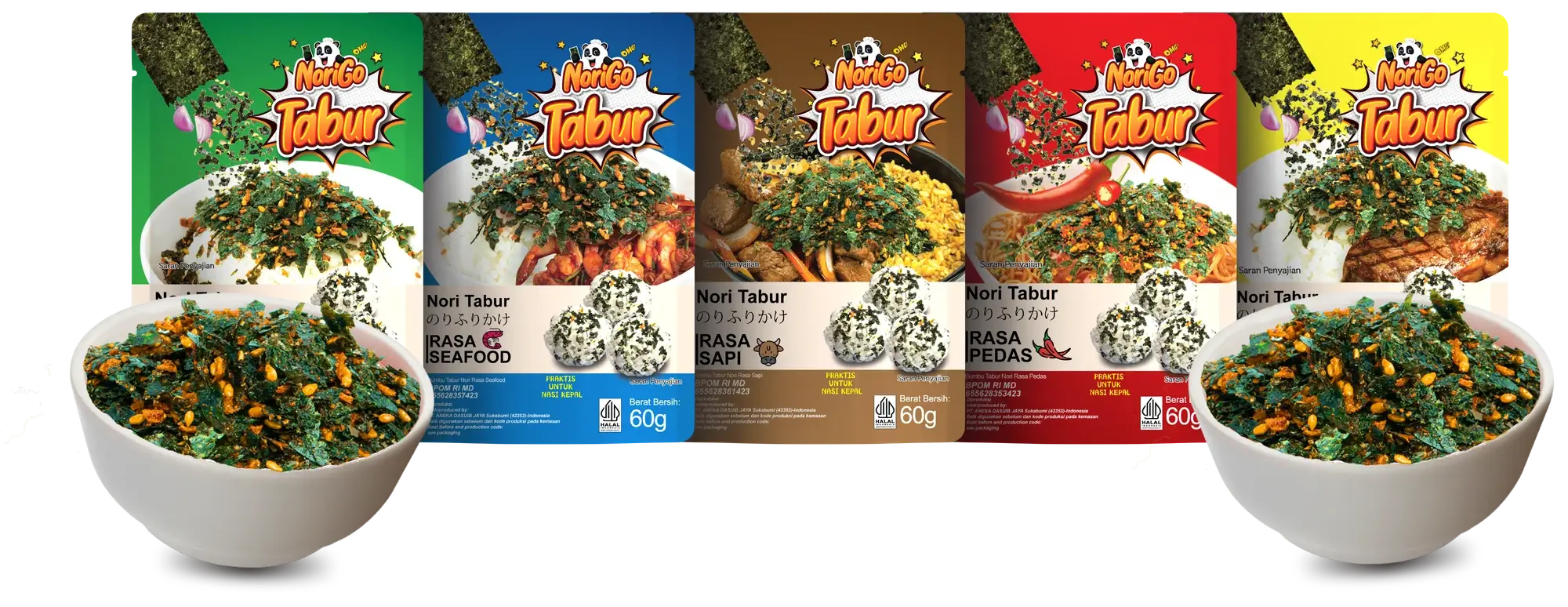 Norigo Nori Tabur packs and bowls