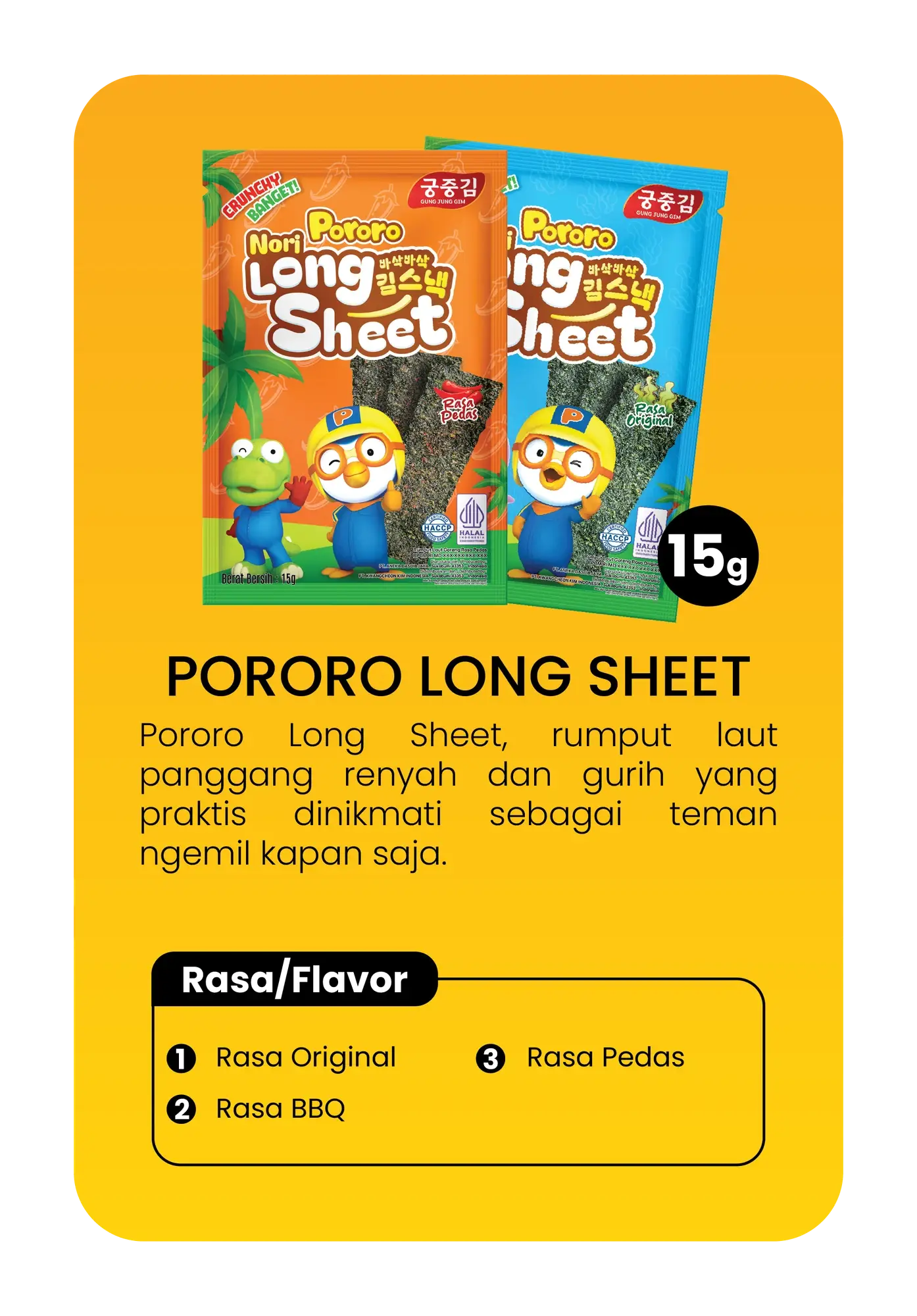 Pororo Long Sheet